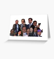 Michael Scott Collage Greeting Card