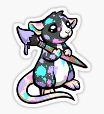 Painter Rat Sticker