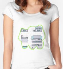 Grass Pallet Town Women's Fitted Scoop T-Shirt
