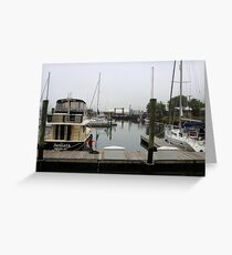 Dock side Greeting Card