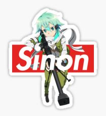 Supreme Box Logo Sword Art Online Sinon Asada Shino Sticker