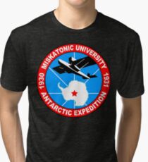 Miskatonic university antarctic expedition Funny Geek Nerd Tri-blend T-Shirt