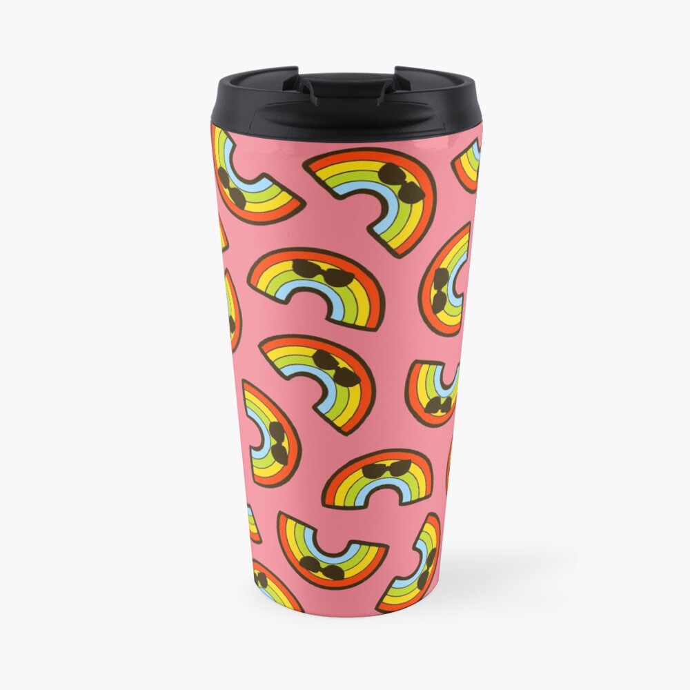 Rainbow Pride Pattern Travel Mug