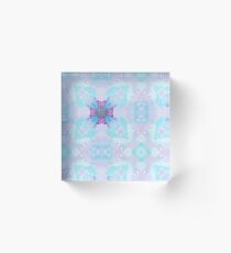 abstract colorful design paint splatter Acrylic Block