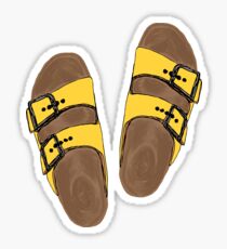 yellow birks Birkenstocks Sticker