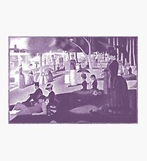 Purple Seurat Photographic Print