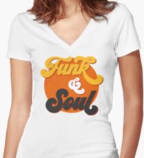 Funk & Soul Women's Fitted V-Neck T-Shirt