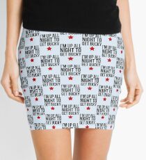 Up All Night To Get Bucky Mini Skirt