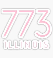 ILLINOIS 773 • ROSE Sticker