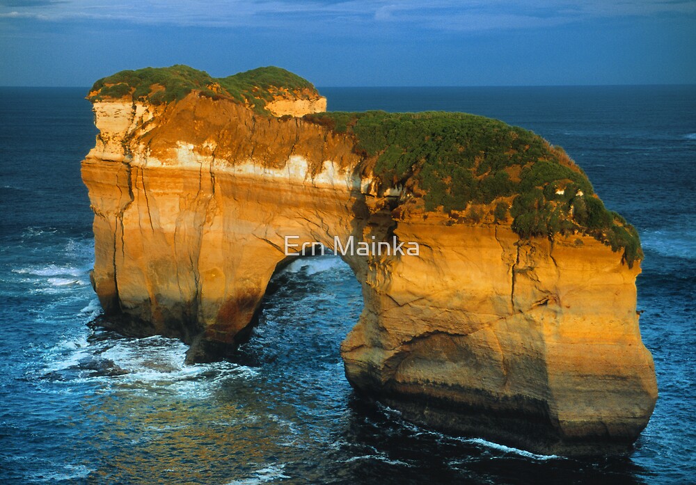"The Island Arch at Loch Ard Gorge near The Twelve 