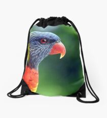 Rainbow Lorikeet Drawstring Bag