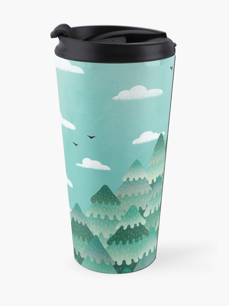Vista alternativa de Taza de viaje Tree Hugger (versión de primavera y verano)