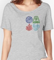 Avatar Four Elements Square Women's Relaxed Fit T-Shirt