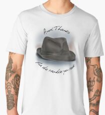 Hat for Leonard Cohen Men's Premium T-Shirt