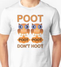 Two Poots not Two Hoots Slim Fit T-Shirt