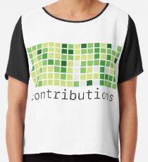 Github Contributions Chiffon Top