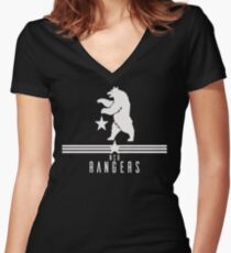 New California Republic Rangers Women's Fitted V-Neck T-Shirt
