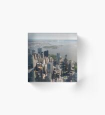 Manhattan, New York, NYC, #Manhattan, #NewYork, #NYC, skyscrapers, #skyscrapers, New York City, #NewYorkCity Acrylic Block