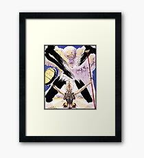 ATOMIC ERA: Vintage 1957 Dali abstrakte Malerei drucken Gerahmtes Wandbild
