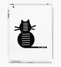 Longing Cat (black) iPad Case/Skin