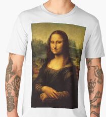 mona lisa leonardo da vinci Men's Premium T-Shirt