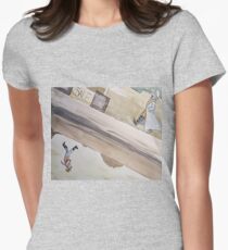 two sides of a world Women's Fitted T-Shirt