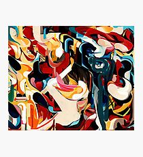 Expressive Abstract Composition painting Photographic Print