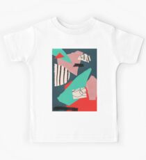 abstrakte Papiercollage Kinder T-Shirt
