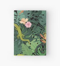 Chamäleons und Salamander im Dschungel-Muster Notizbuch