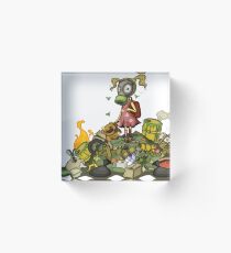 Pollution Rise Against Pollution Polluted World Acrylic Block
