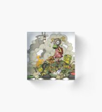 Pollution Rise Against Pollution Polluted World Acrylic Block
