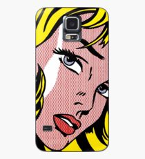 Pop art girl face, Roy Lichtenstein Case/Skin for Samsung Galaxy