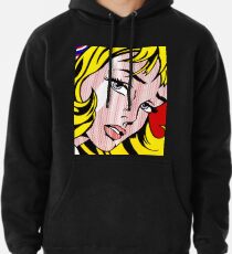 Visage de fille pop art, Roy Lichtenstein Sweat à capuche