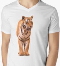 Male Bengal Tiger Men's V-Neck T-Shirt
