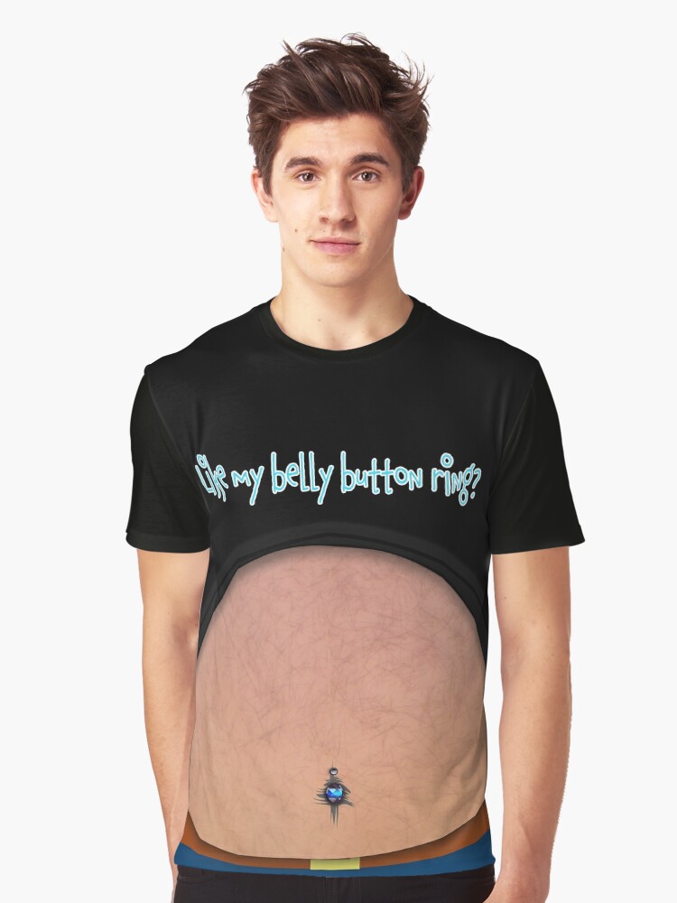 Funny Dad Fake Fat Beer Belly Button Ring Body Piercing T Shirt By Keyma Redbubble 