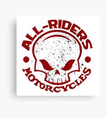 AR Graphic Skull Logo Canvas Print