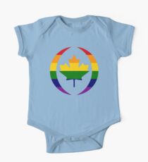 Canadian Patriot Flag Series 1.0 (Rainbow) One Piece - Short Sleeve