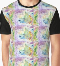 Bright Rhino Graphic T-Shirt