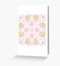 floral paper spring scrapbooking summer decoration seamless colorful repeat pattern Greeting Card