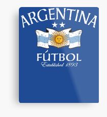 Argentina Fútbol Established Metal Print