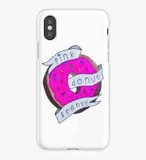 Pink Donut Frenzy iPhone Case