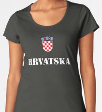 Croatia Hrvatska Soccer Croatian Football Women's Premium T-Shirt