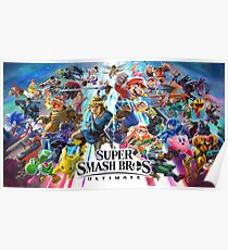 Póster Super Smash Bros U