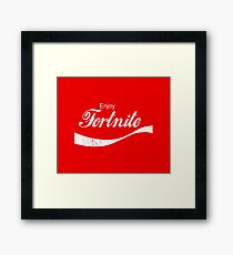 Enjoy Fortnite (distressed) Framed Print