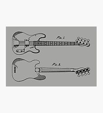 Fender Guitar Patent 1958 Photographic Print
