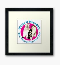 olivia meredith cute cat Framed Print