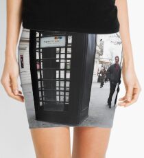 Tourists Startled By BLACK 'Phone Box Mini Skirt