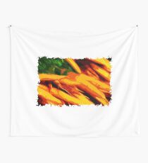 Colorful carrots Polygon Art Wall Tapestry