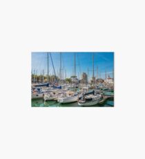 Yachts in the old port of La Rochelle Art Board