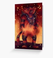 Incineroar Greeting Card
